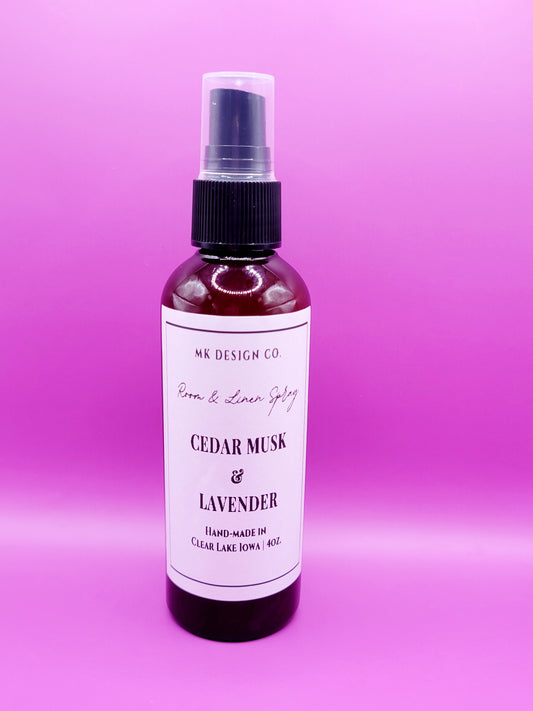 Cedar Musk & Lavender  Room & Linen Spray